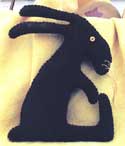 Chocolate Peanut Butter Wool Bunny